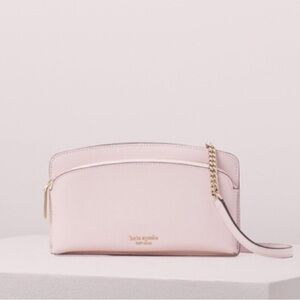 Kate Spade Sylvia East West Phone Crossbody Bag Pink Leather Chain